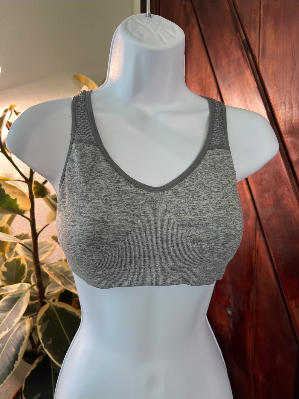 Gray Sports Bra